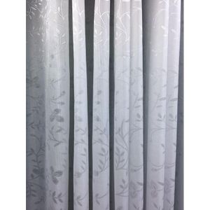 1pc eyelet header New White and maroon Heavy Sheer size at the variation considered the size of your window or door