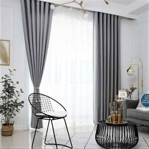 GREY CURTAIN FOR WINDOW AND DOOR .