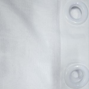 White Heavy Plain Sheer Curtains – 2 Pieces (240cm Height) With Elegant Eyelet Header