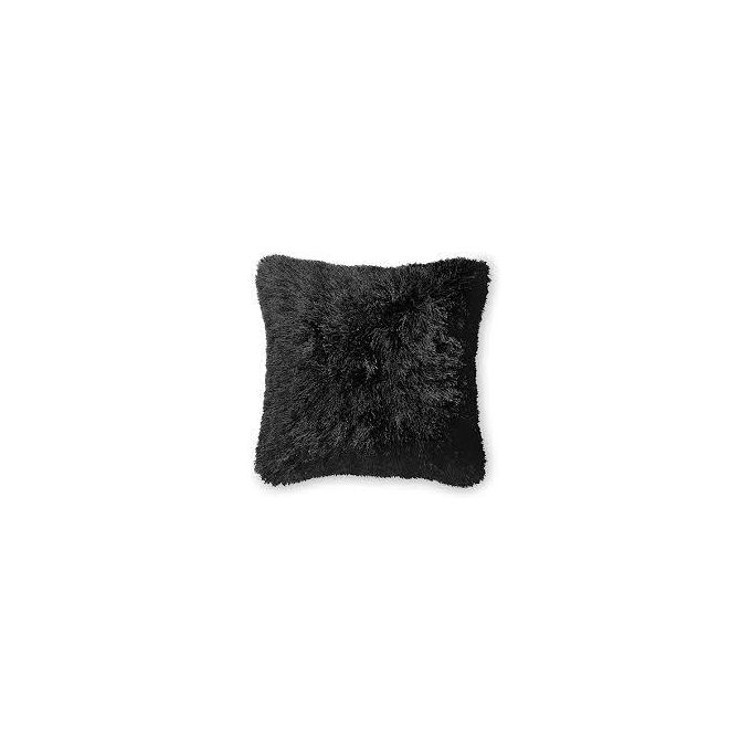 Black Fluffy fiber throw pillow covers