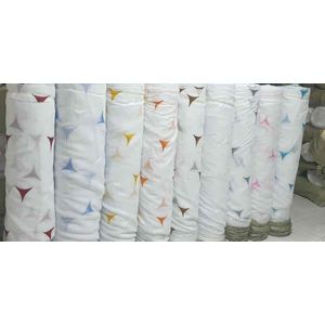 2m Decorated white Sheer come in many colour For Window And Door With Eyelet design