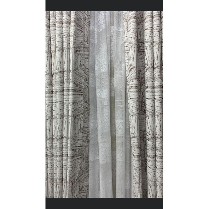 2Pcs BROWN PATTERNED Blackout Curtain 1.5M each (Sheer available separately) NEW ARRIVALS!!!