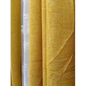 1PC YELLOW MASTARD CURTAIN FOR WINDOW (Excludes Sheer) (One Panel Per Item) Length On The Variation X 225cm (Order Two Items For Appearance Similar To The Picture)