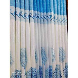Heavy BLUE CURTAIN COMES IN A PACKAGE OF 2pcs curtain and 1pc FREE Matching sheer