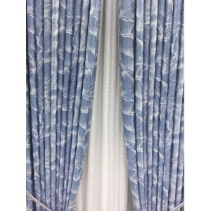 2Pcs Sky Blue With White Patterns