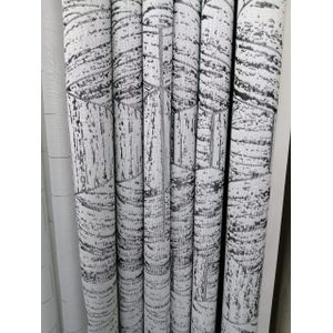 2Pcs New Superior Unique Quality Heavy Fabric White Curtains With Grey Patterns For Home Living Room, Dining Room, Bedroom Windows and Doors. They Come with Eyelet Header and a height of 2.25m.
