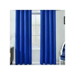 2 PIECES Of ROYAL BLUE Curtains (1.5M Each) + FREE SHEER