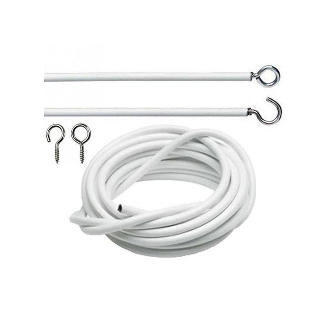 Curtain Window Cord Cable (1.5 Meters long) + 10 Free Hooks