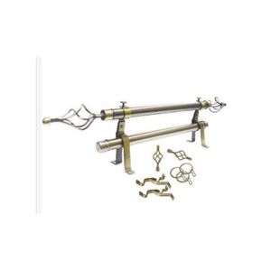 2M Double Adjustable Curtains Curtain Rod. New Arrivals!.