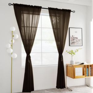 Black Sheer For Living Room Window