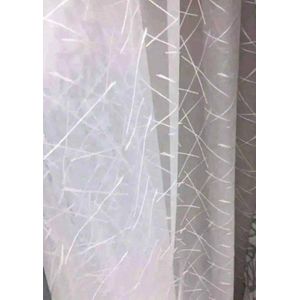 1PC Daylight privacy WHITE heavy SHEER CURTAIN For living room window and door size at the variation and it's an Eyelet design 