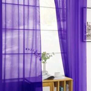 Purple Sheer For Living Room Window