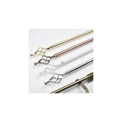 4m Adjustable curtain rod  Double Adjustable + FREE Holders And Screws
