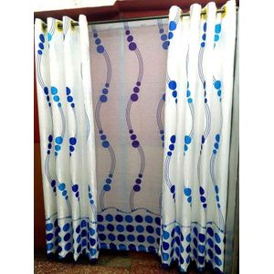 Heavy BLUE  CURTAIN COMES IN A PACKAGE OF 2pcs curtain and 1pc FREE sheer