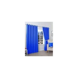  SKY BLUE CURTAINS 2Pcs (1.5m Each) With 2M WHITE  HEAVY SHEER For Living Room Window And Door