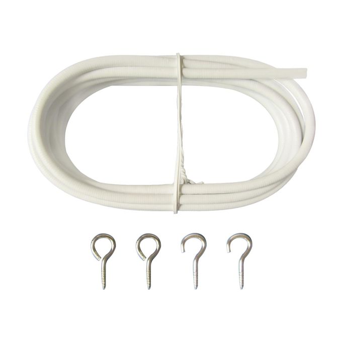 Curtain Window Cord Cable (1.5 Meters  long) + 10 Free Hooks