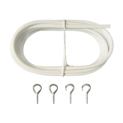Curtain Window Cord Cable (1.5 Meters  long) + 10 Free Hooks