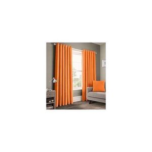 2Pcs Orange Curtain For Window And Door without  sheer