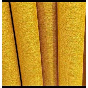 New Mustard Curtain + Free Sheers ,tiebacks And Curtain Rods.