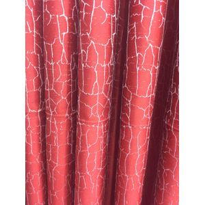 2Pcs Red Curtain With Gliters