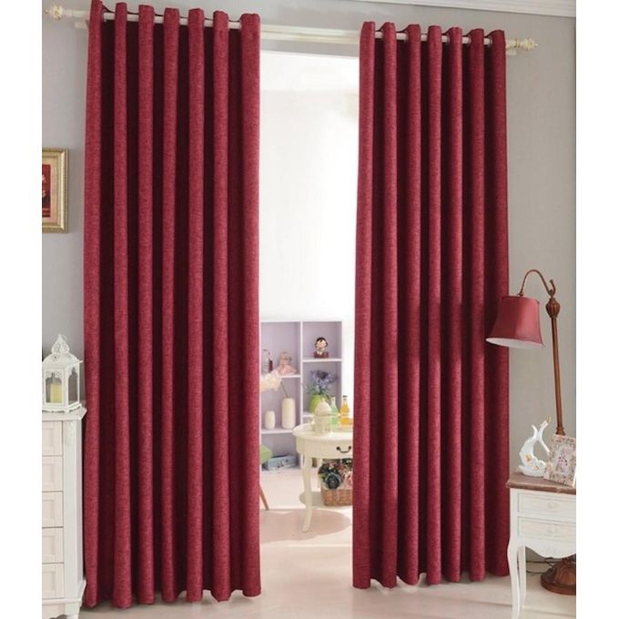 2Pcs NEW!  MAROON CURTAIN For Living Rooms/ Dinning  Windows , Bedroom  For Windows And Doors(EXCLUDING SHEER)