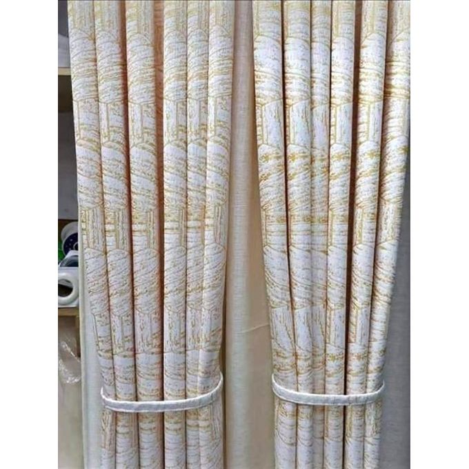 2Pc Floral Curtain 2M+2M HEAVY BLACKOUT design. Glamorous window curtains for living room