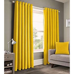Mustard Yellow Curtain (3M) (2Panels, Each 1.5M) +FREE SHEER.