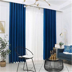 Royal Blue Curtains 2Pcs Blue 2M Each + 3m FREE SHEER