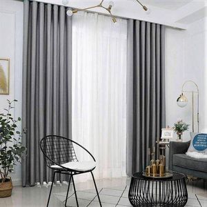 2PCS GREY CURTAIN  1.5M Each + FREE WHITE SHEER 2M