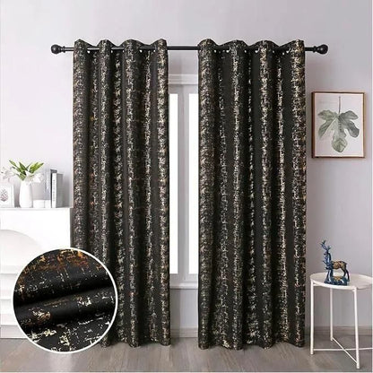 BLACK  blackout VELVET curtain comes in panels of 2pcs  CURTAIN 3M(1.5M+1.5M) and 2m sheer,Both curtain and sheer have eyelet header design and they are long enough to cover your window,with  the height of 225cm.