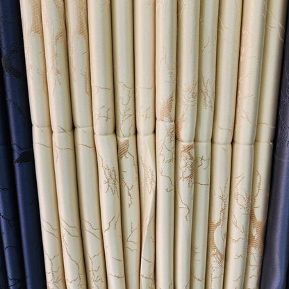 Two Pieces NEW BLACKOUT curtains (1.5m+1.5m) with 1pc heavy white sheer (2m).All panels have an eyelet header and a height of 2.4m