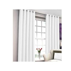 2PCS OF WHITE Curtain And 1PCS  White Sheer For Window And Door