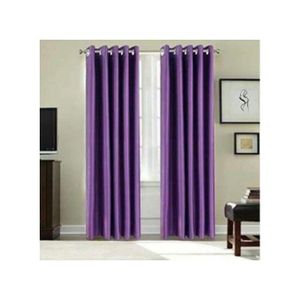 PURPLE CURTAINS 2Pcs (1.5m each) with 2M WHITE SHEER For living room window and door