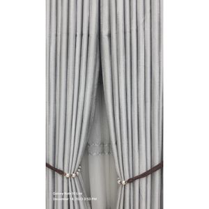 2PCS Modern Window Curtains Light Grey Measuring 2M+2M With A 1Pc Sheer 3M. Ideal For Living Room/bedroom/dining Room/study Room/home Office (exclusive Sheer). With White Plastic Eyelets