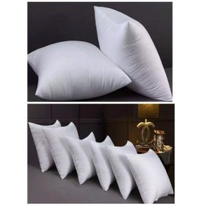 Fiber Solid Throw Pillows Pack Of 4 (White) - 18x18inch(45x45cm)