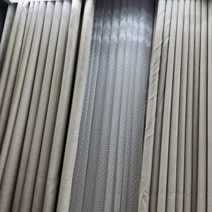 2pcs Textured Curtain (Each 1.5M) with 1Pc Sheer 1.5M
