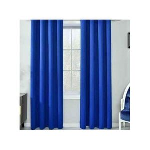 2Pcs NEW FASHION ROYAL BLUE CURTAINS WITH WITE LIGHT SHEER For Living rooms/ dinning  Windows , Bedroom  for windows and Doors.