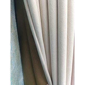 2pcs Heavy New Luxury curtain (2m Each) with 1pc Heavy White Plain sheer (3m). Both Curtains and Sheer have Eyelet Header