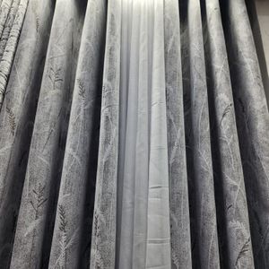 2Pcs Dense Fabric Blackout Curtains and 1Pc Heavy Plain White Sheer Most Ideal for Your Large Home Windows. All Panels Come With Eyelet Header