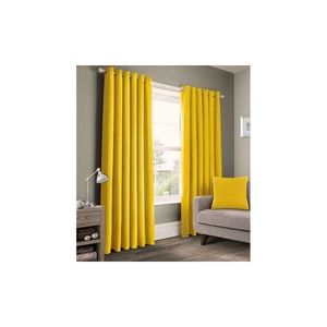 1Pc Mustard Yellow Window Curtains For Living Room. This Product Contains One Window Curtains For Your Room. It Has An Eyelet Head With Plastic Eyelets. It Is Best Used With A Curtain Rod. Order Two Panels/pieces To Get The Appearance On The Image..