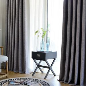 GREY AND WHITE HEAVY MODERN CURTAIN WITH PLAIN WHITE HEAVY SHEERS FOR WINDOW AND DOORS RINGS DESIGN (WITH FULL GATHERS)