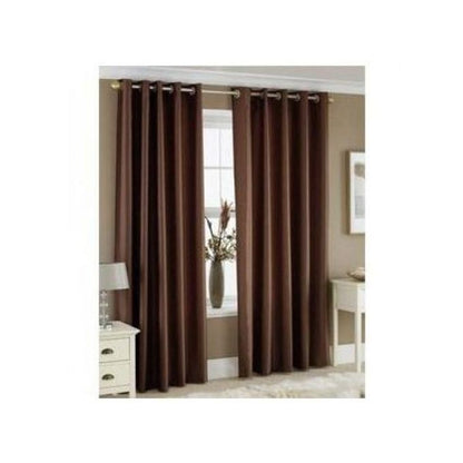 1pc Stylish BROWN Curtain For Window 300cmx225cm (Fully Stitched With Eyelet Headers)