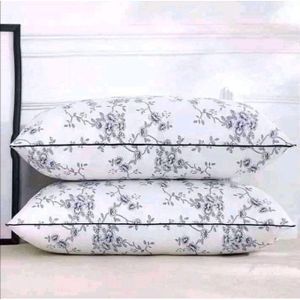 New Set Of 2 Bed Pillow (Pair- Pure Fibre Filled).