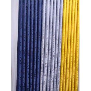 2PCS Modern of Navy Blue,Grey,Mustard Yellow Blackout Window Curtains For Living Room/bedroom/dining Room/study Room/home Office (exclusive Sheer)