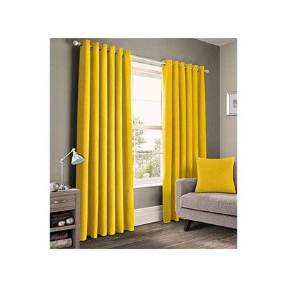 Mustard Yellow Curtain (3M) (2Panels, Each 1.5M) +FREE SHEER.