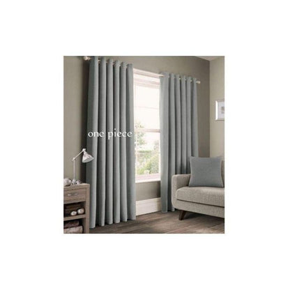Latest Design 1Pc Grey Curtains 3M Fully Stitched with Eyelet Header