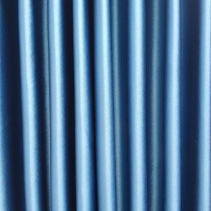 Two Pieces NEW Blue Embossed modern blackout curtains (1.5m+1.5m) with 1pc heavy white sheer (2m).All panels have an eyelet header and a height of 2.4m