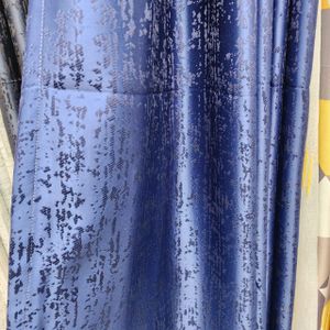 2Pcs NEW ABSTRACT-STYLE Modern Blackout Curtains (1.5m+1.5m) with 1pc Heavy White Sheer (2m), all panels have an eyelet header and a height of 2.4m