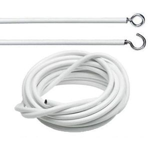 1Pc Curtain Wire White for window and door