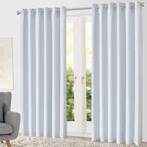 2PCS LATEST White Window Curtains For Living Room (Excludes Sheer)